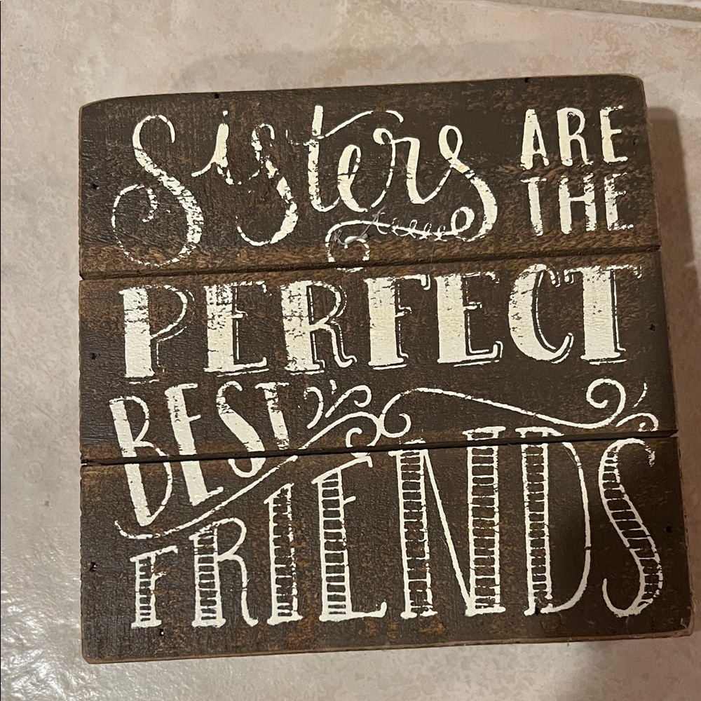 Decorative Wooden Sign with Inspirational Quote
